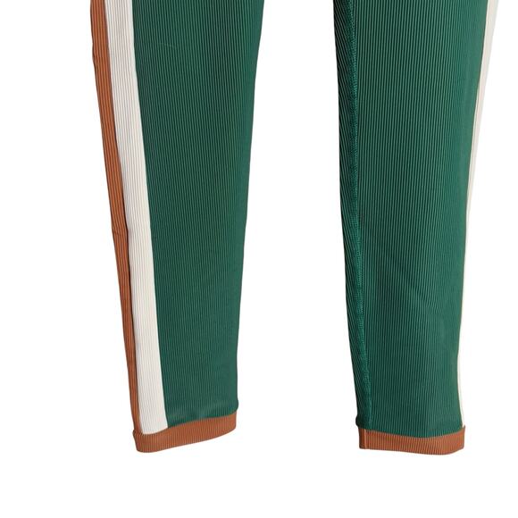 Beach Riot Sport Melinda Colorblock Ribbed Green Mid Rise Leggings Size Medium - Picture 7 of 10